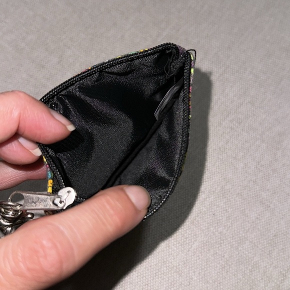 Free With $25 Purchase-Mini Zip Wallet with Detachable Key Chain-Floral-EUC - Picture 9 of 9